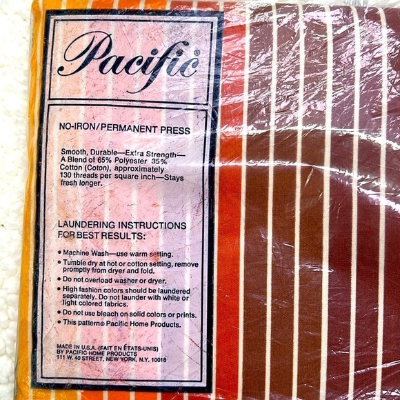 Vintage Pacific Canadian Sunset Full Fitted Sheet - Picture 3 of 5